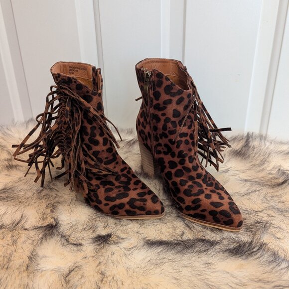 BEAST Cheetah Bootie Size 6.5 - Picture 1 of 8